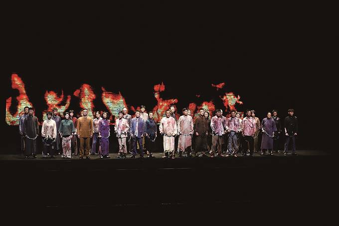 话剧《雨花台》演出剧照。南京市话剧团供图